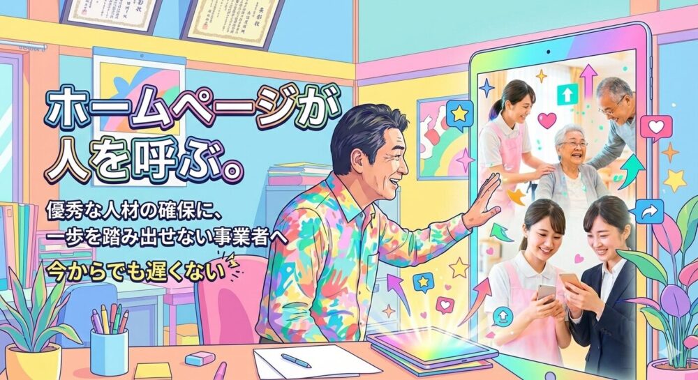 ホームページが人を呼ぶ。
