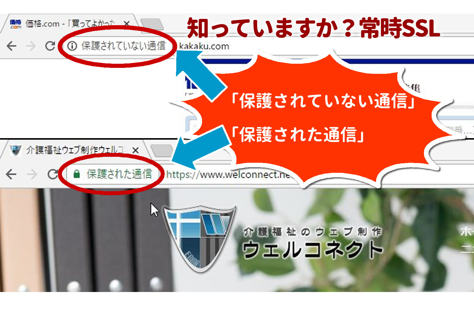 保護されていない通信とは？常時SSLが必要な理由