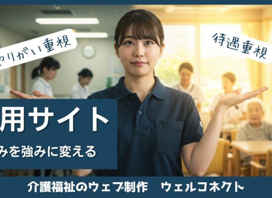 弱みを強みに変える介護事業者の採用サイト