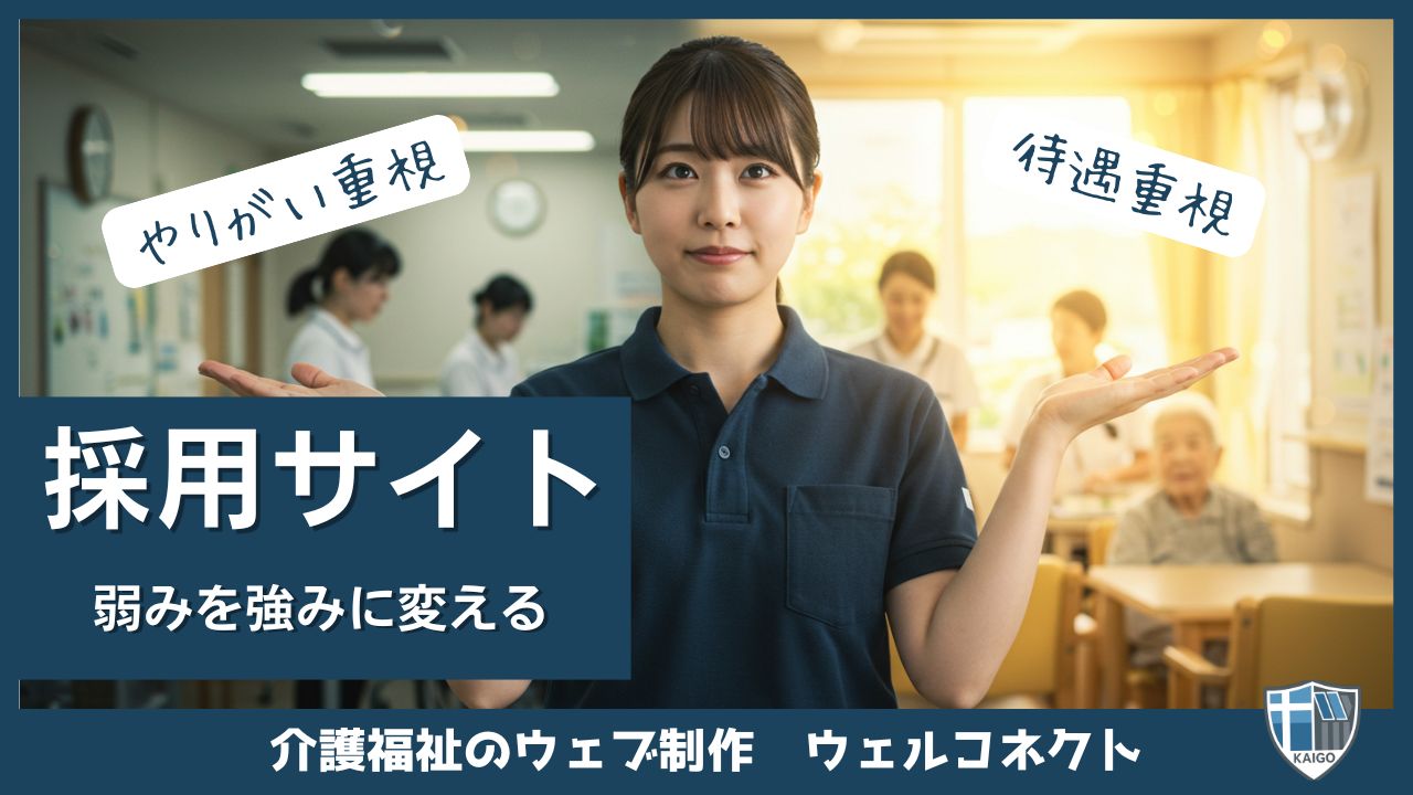 弱みを強みに変える介護事業者の採用サイト