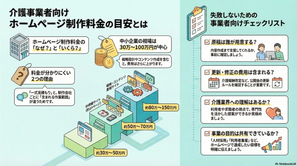 ホームページ制作料金の目安とは