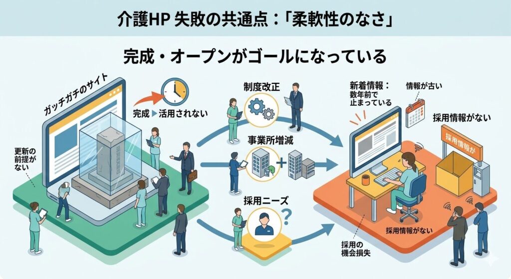 介護事業所ホームページの失敗、その共通点