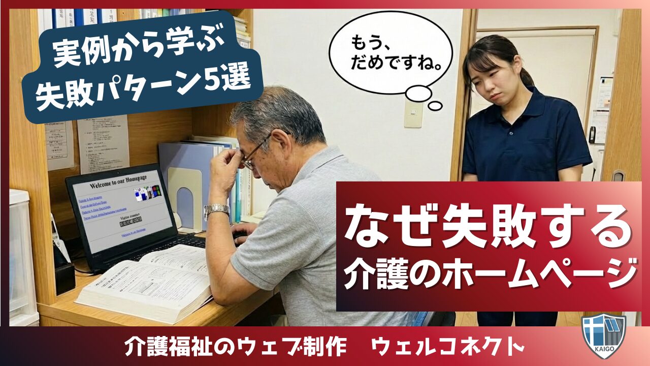 なぜ介護事業者のホームページは失敗する？