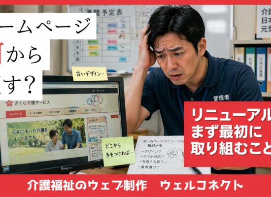 ホームページリニューアル、最初に取り組むべきこと