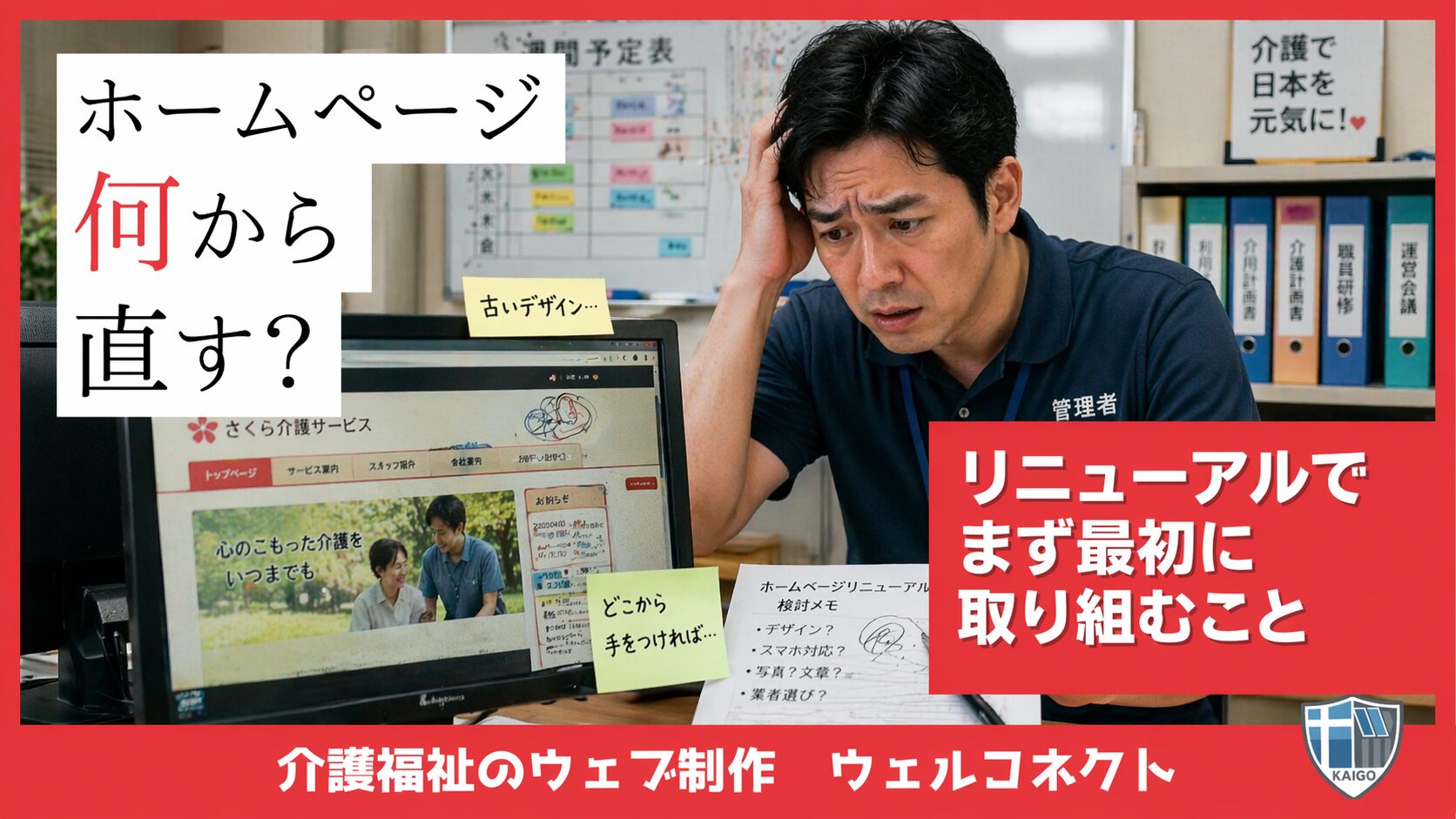 ホームページリニューアル、最初に取り組むべきこと