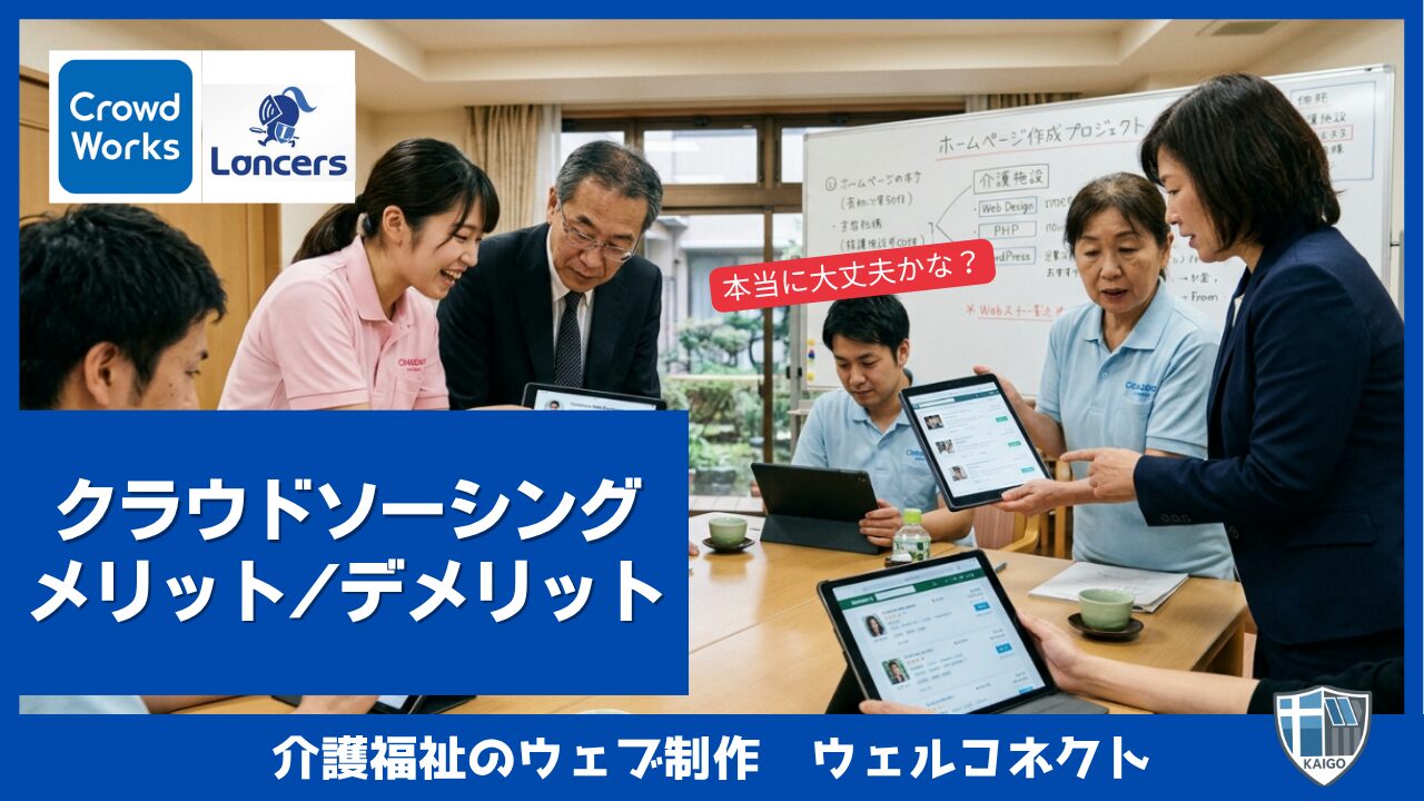 ホームページ制作、クラウドソーシングのメリットデメリット