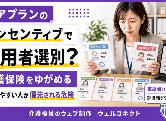 ケアプランのインセンティブ導入、利用者選別で介護保険が崩壊する？
