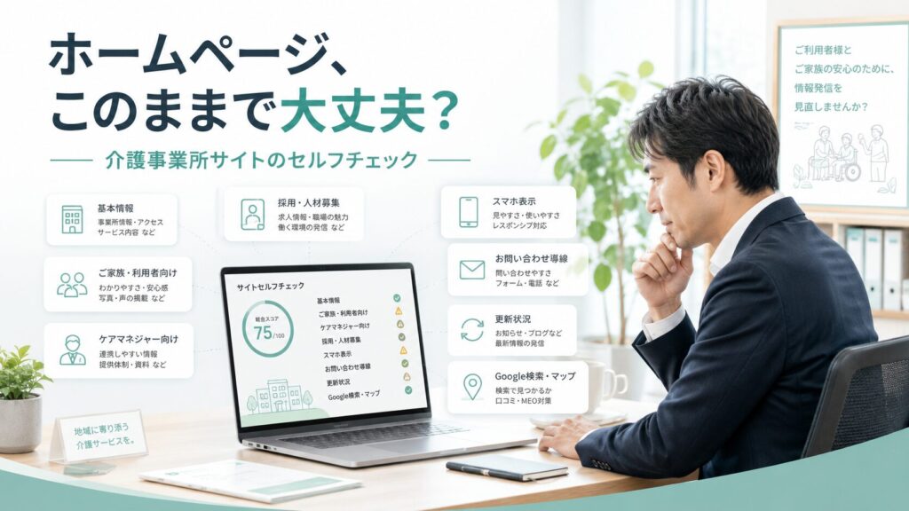 ホームページ、このままで大丈夫？