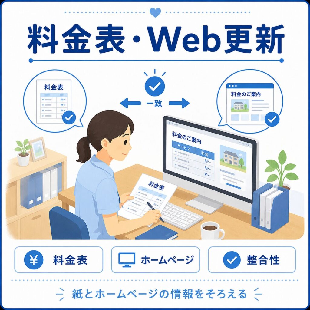 ウェブ上の情報も更新を