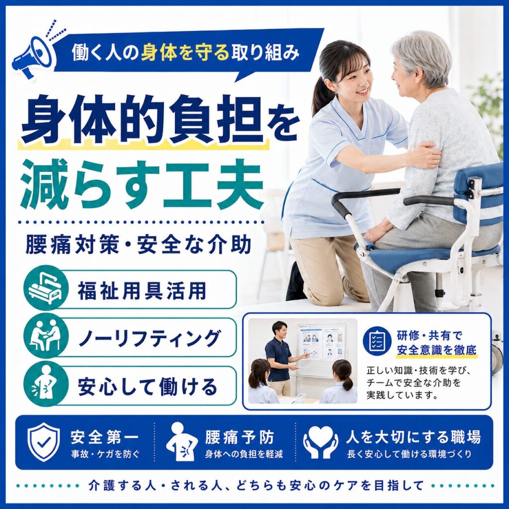 腰痛対策・負担軽減に