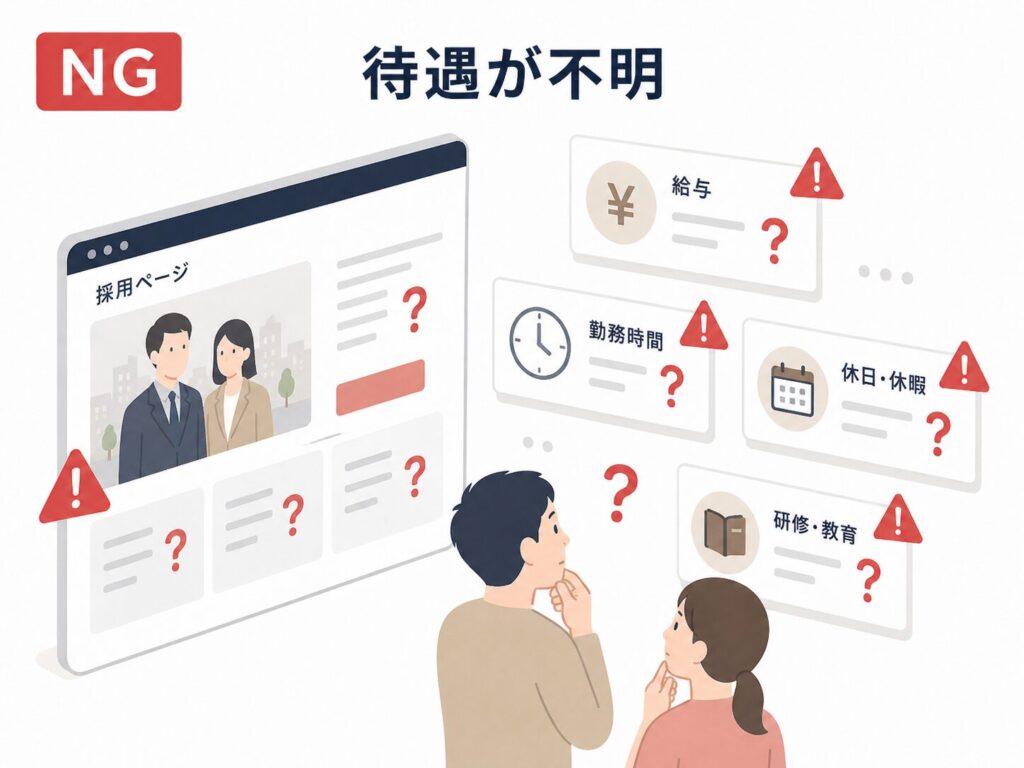 待遇が分からない