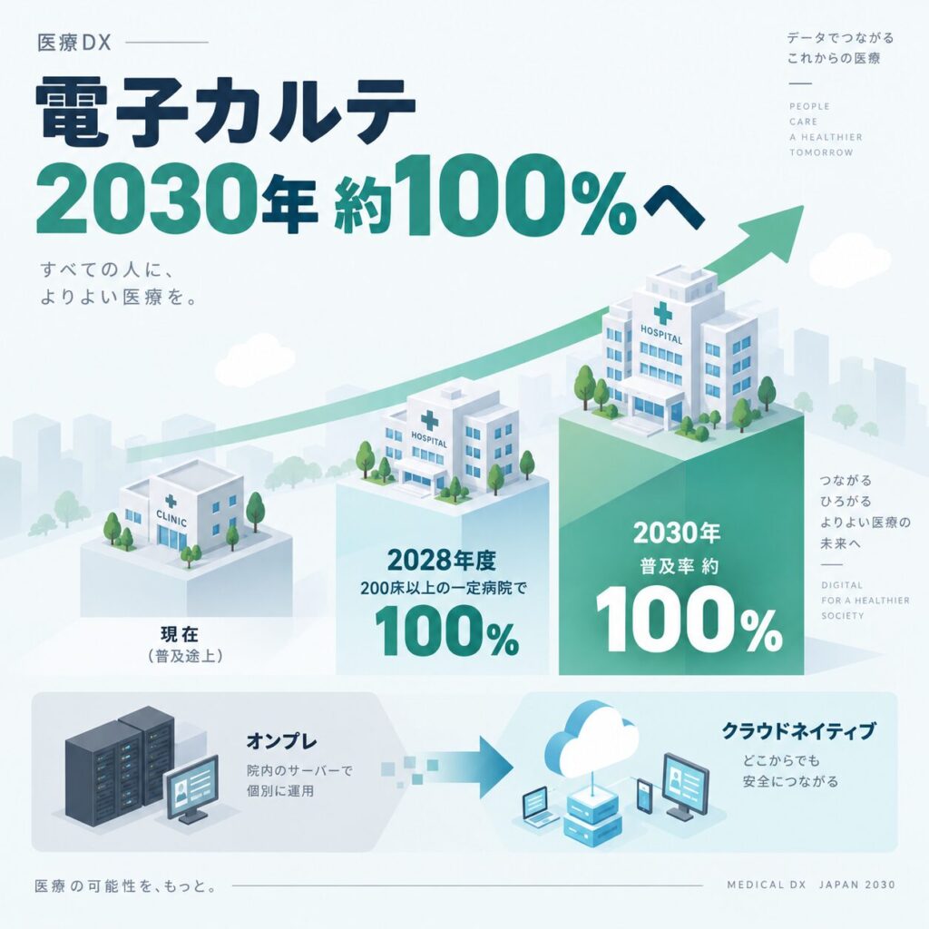 電子カルテ普及100%へのロードマップ