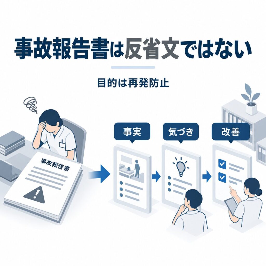 事故報告書は反省文じゃない